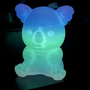 Adorable Glow In The Dark Koala Bear Figure -  3D printed